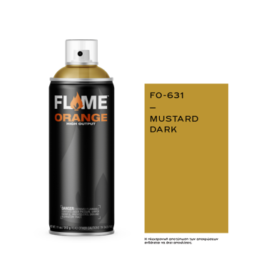 Spray Flame Orange 400ml, Mustard Dark